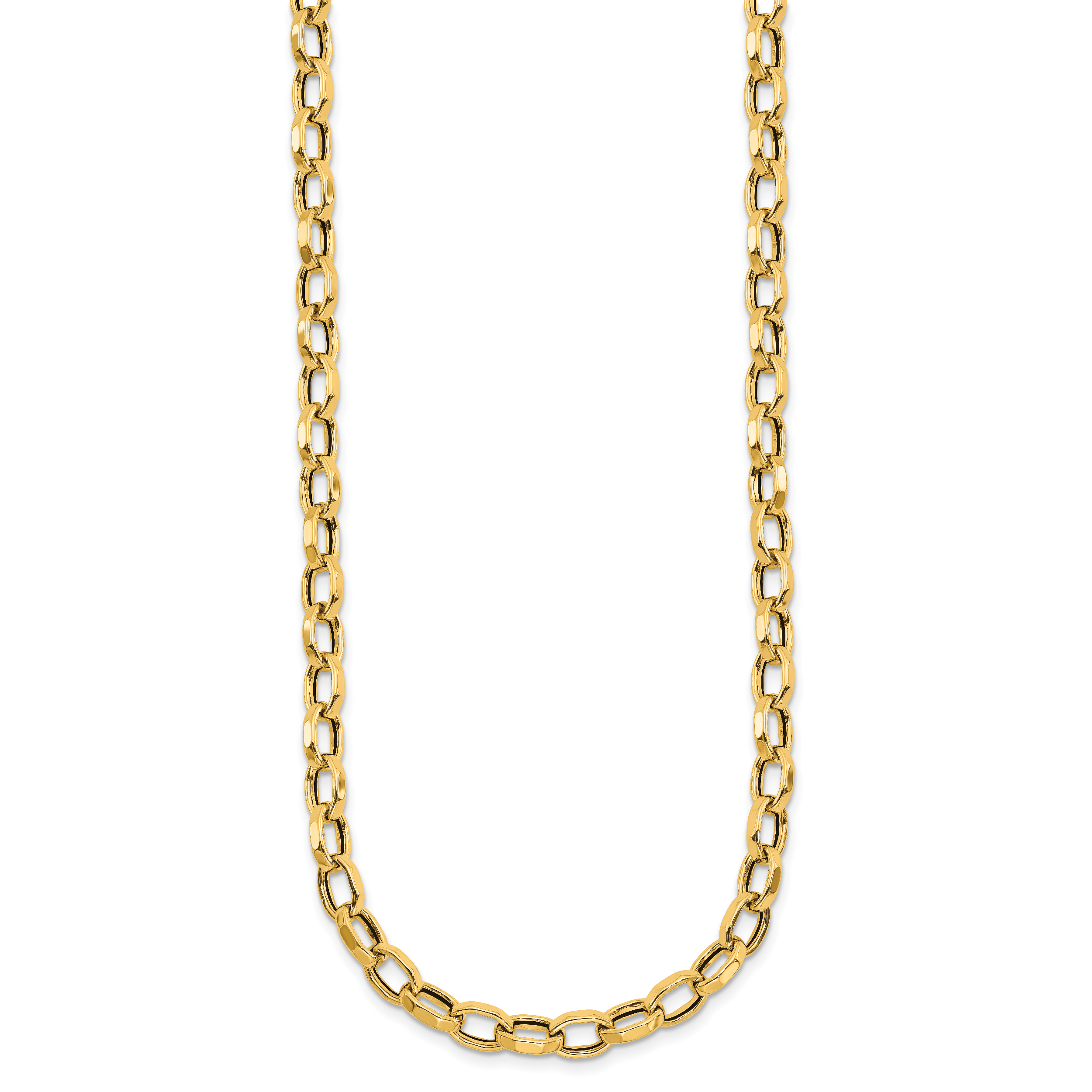 14K Yellow Gold Polished Necklace Secondary image