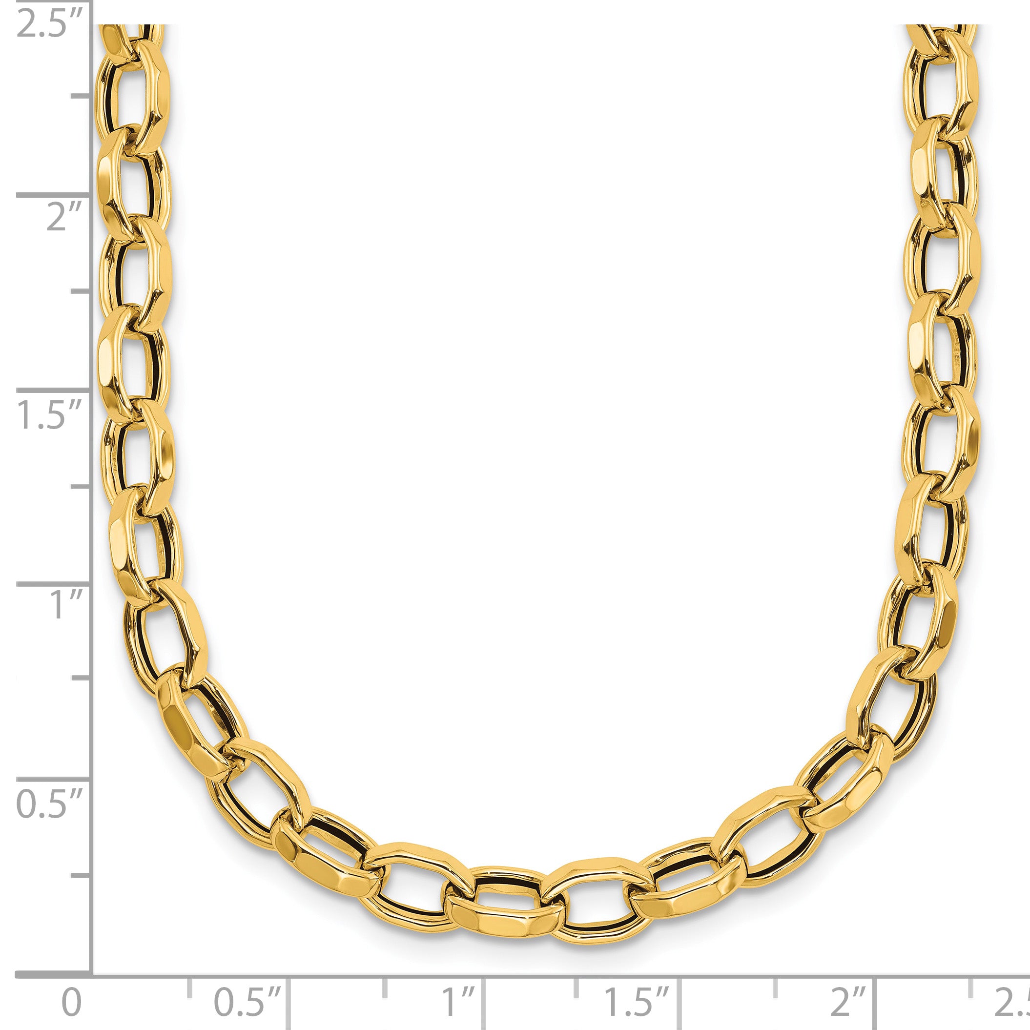 14K Yellow Gold Polished Necklace
