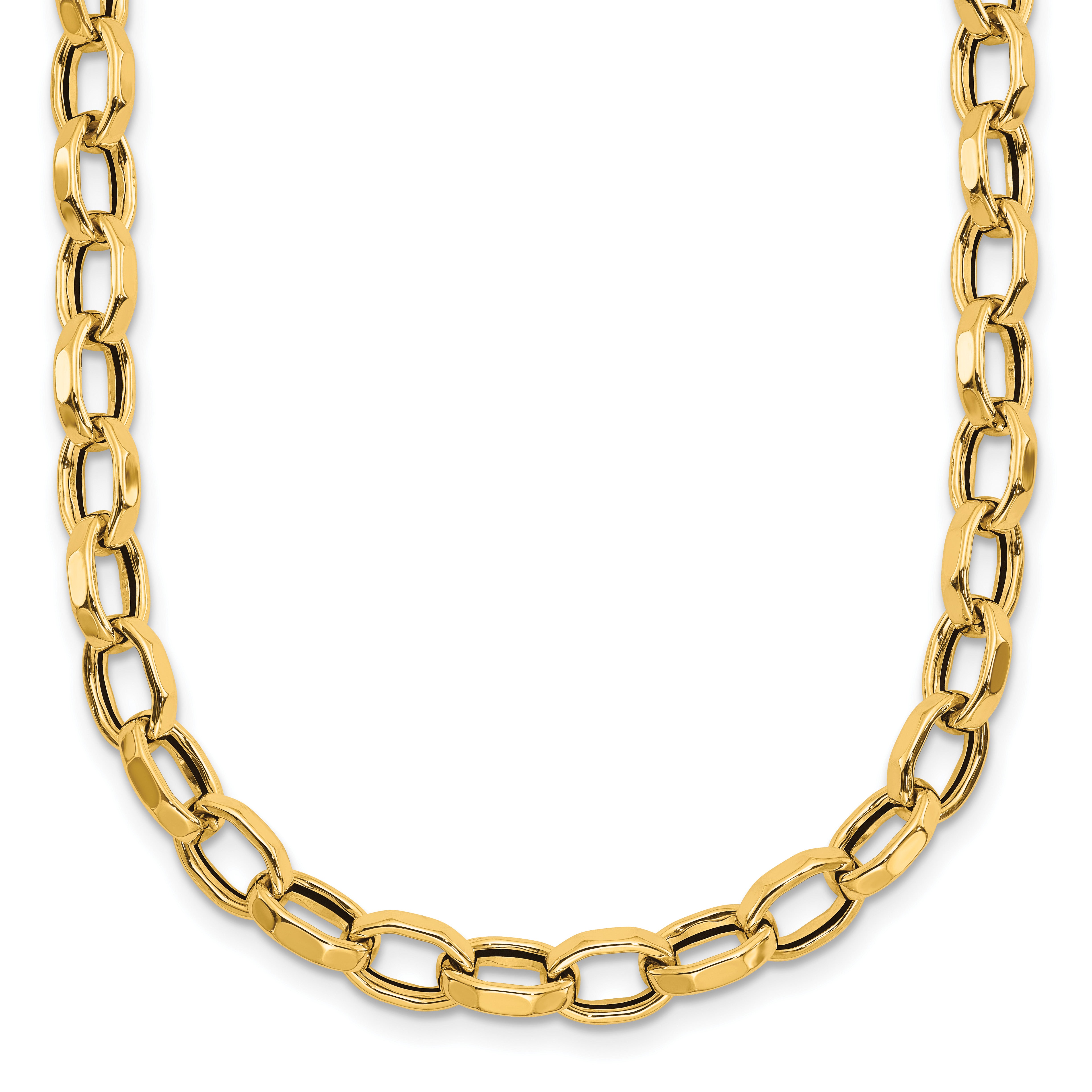 14K Yellow Gold Polished Necklace Main image