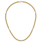 14K Two-Tone Gold Two-Tone Curb Curb Chain Necklace, 18 in