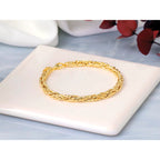 14K Yellow Gold Polished Bracelet, 7.5 in