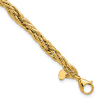 14K Yellow Gold Polished Bracelet, 7.5 in