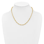 14K Yellow Gold Paperclip Chain Necklace, 18 in