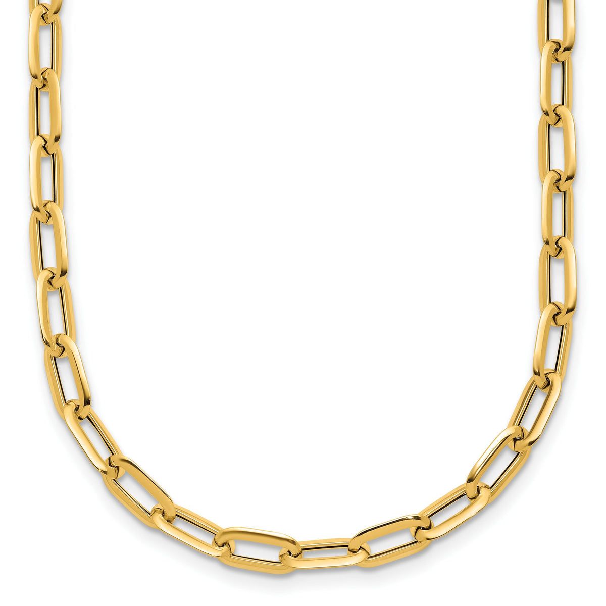Paperclip Chain Necklace in 14K Yellow Gold, 4.5mm, 18 Inch - Sophia Jewelers Main image