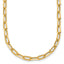 14K Yellow Gold Paperclip Chain Necklace, 18 in
