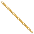 14K Yellow Gold Curb Link Bracelet