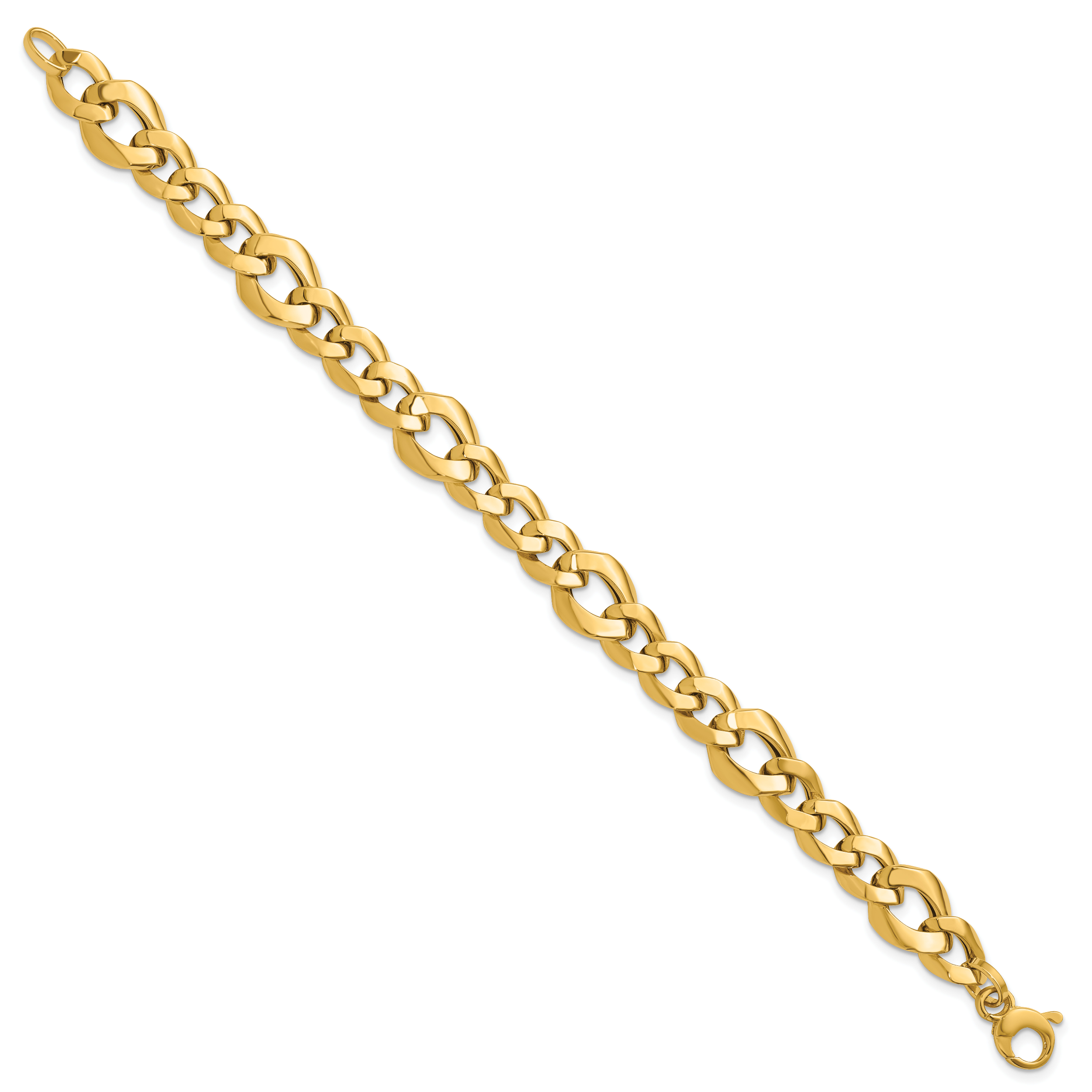 14K Yellow Gold Curb Link Bracelet