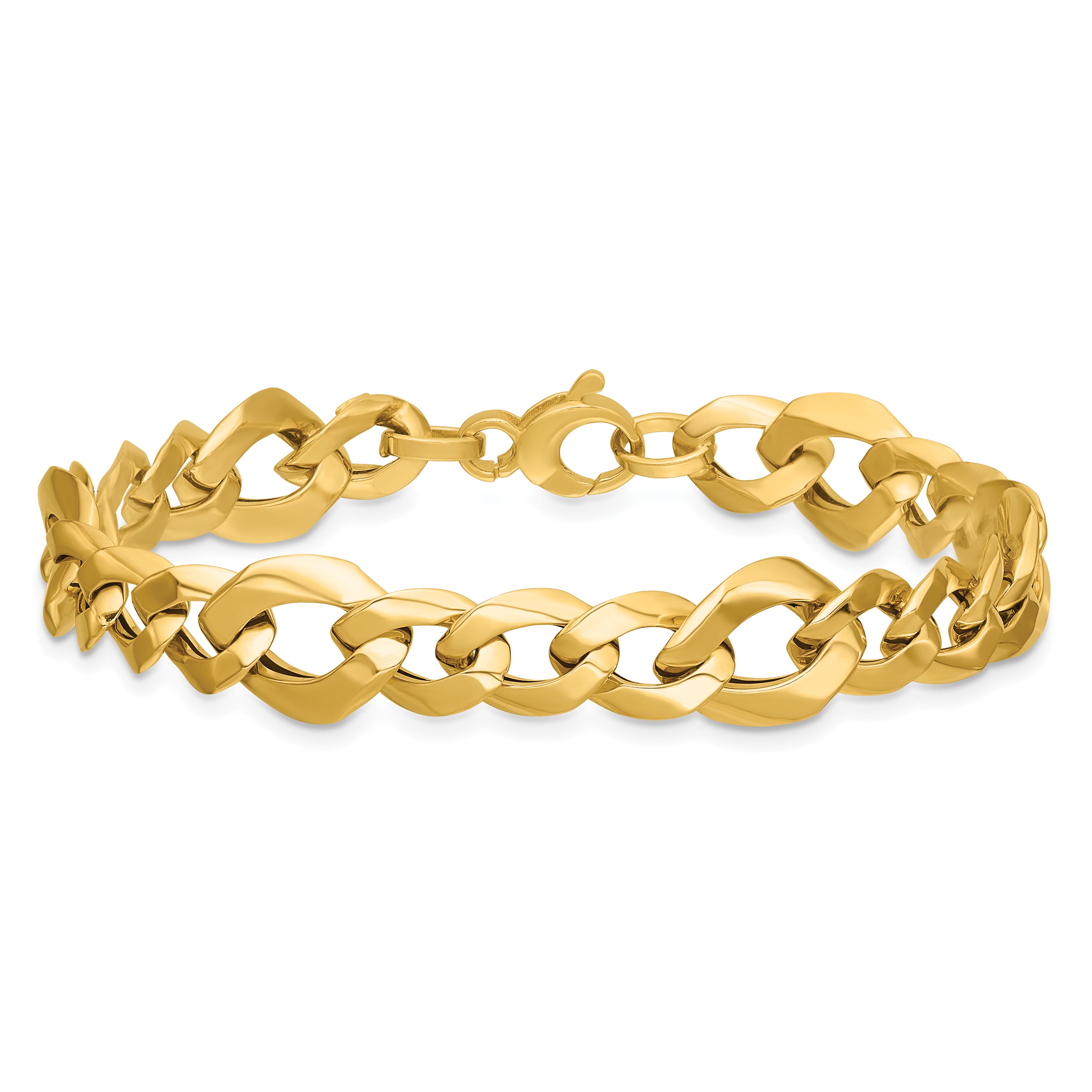 14K Yellow Gold Curb Link Bracelet