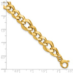 14K Yellow Gold Curb Link Bracelet