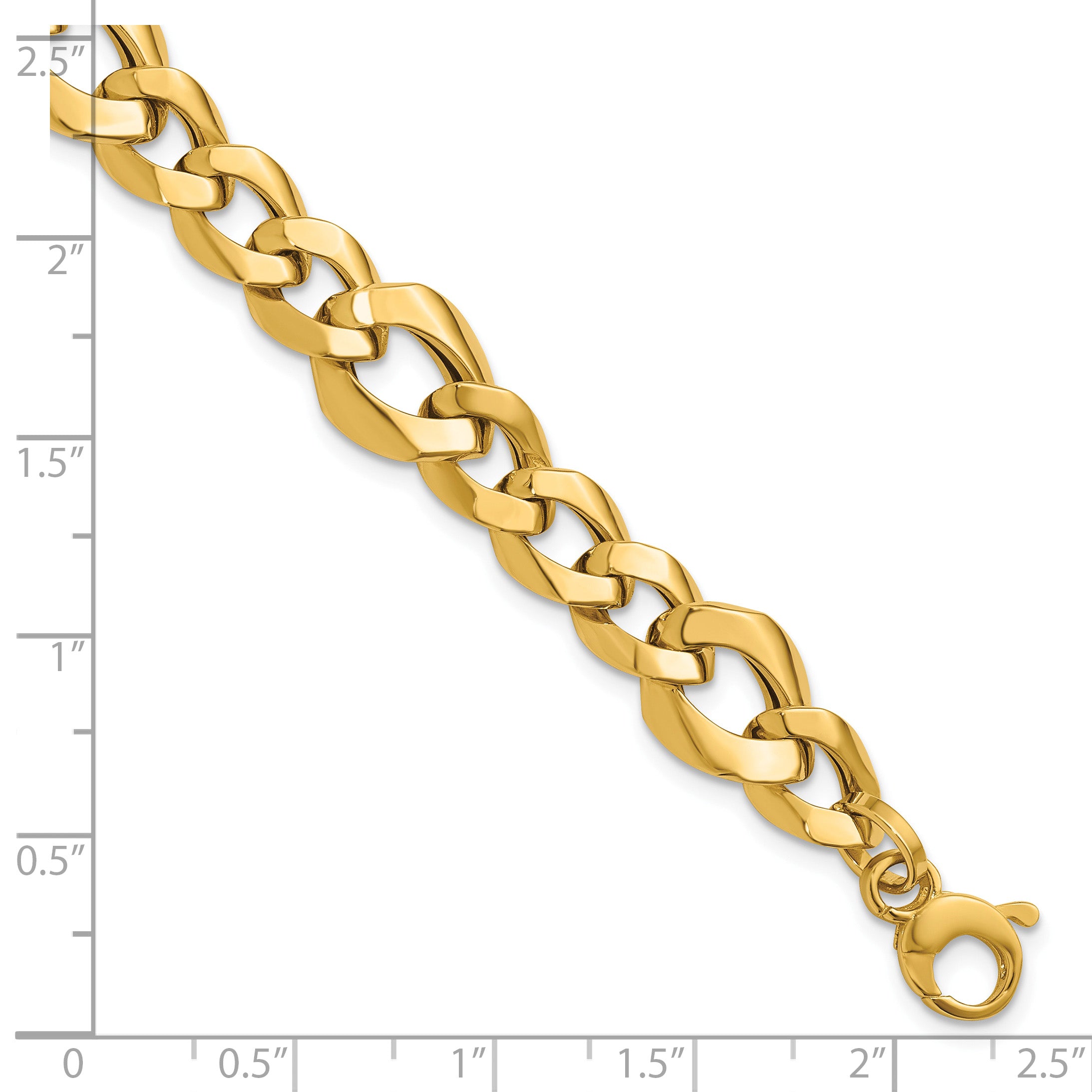 14K Yellow Gold Curb Link Bracelet