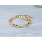 14K Yellow Gold Curb Link Bracelet