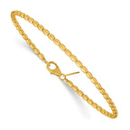 14K Yellow Gold Beaded Bangle Bracelet
