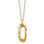 14K Yellow Gold Cable Pendant Necklace