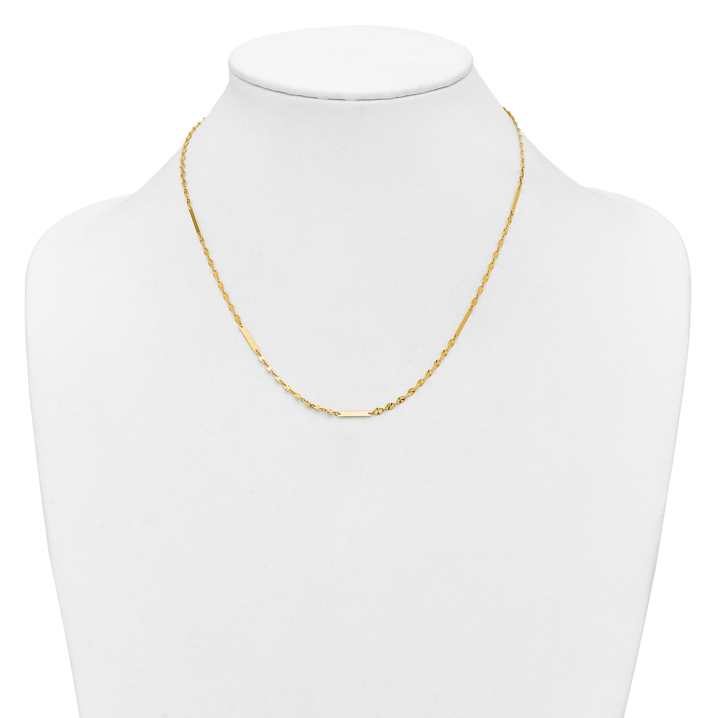 14K Yellow Gold Polished Necklace