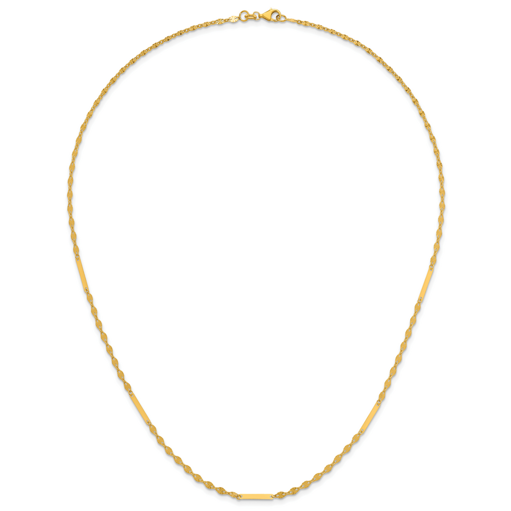 14K Yellow Gold Polished Necklace