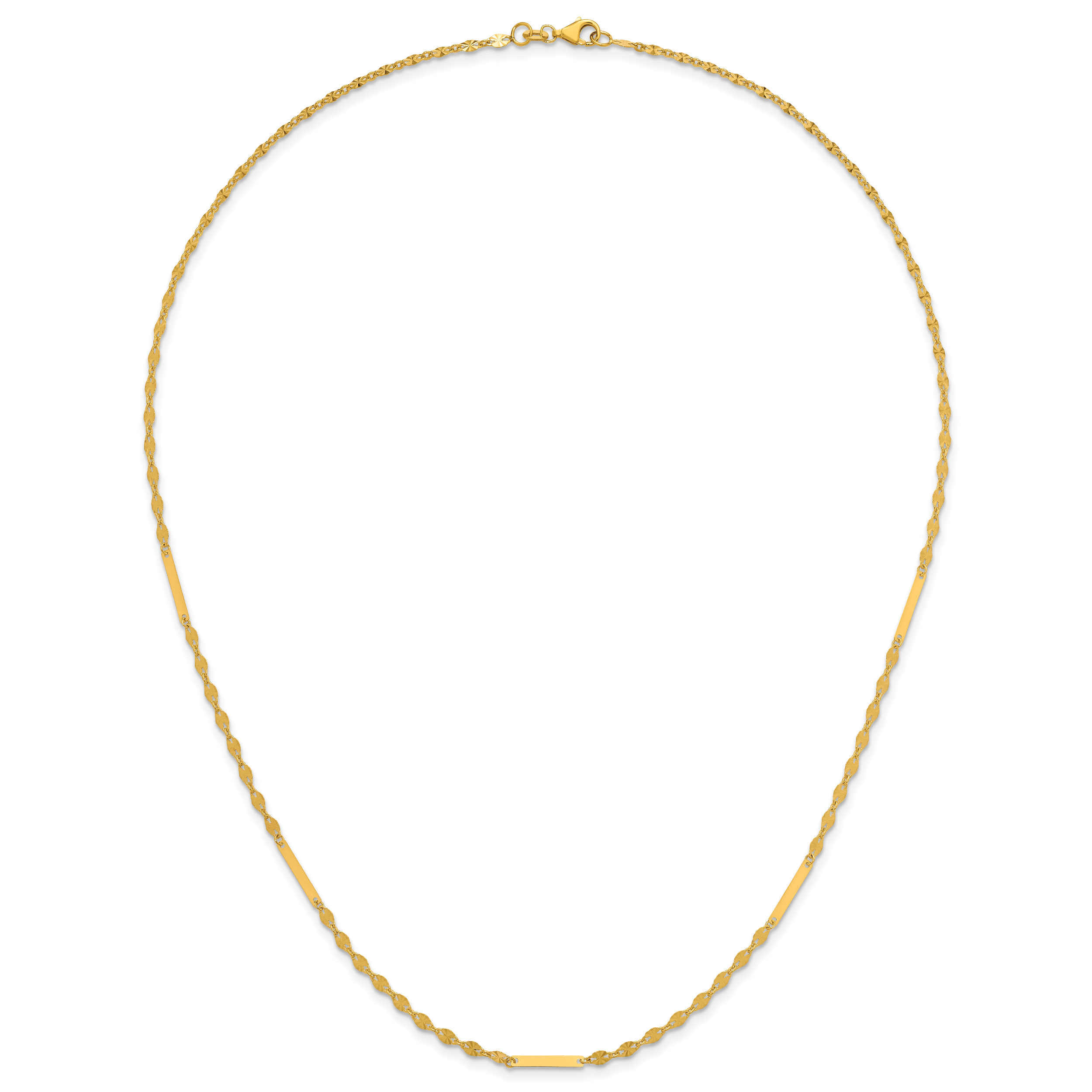 14K Yellow Gold Polished Necklace