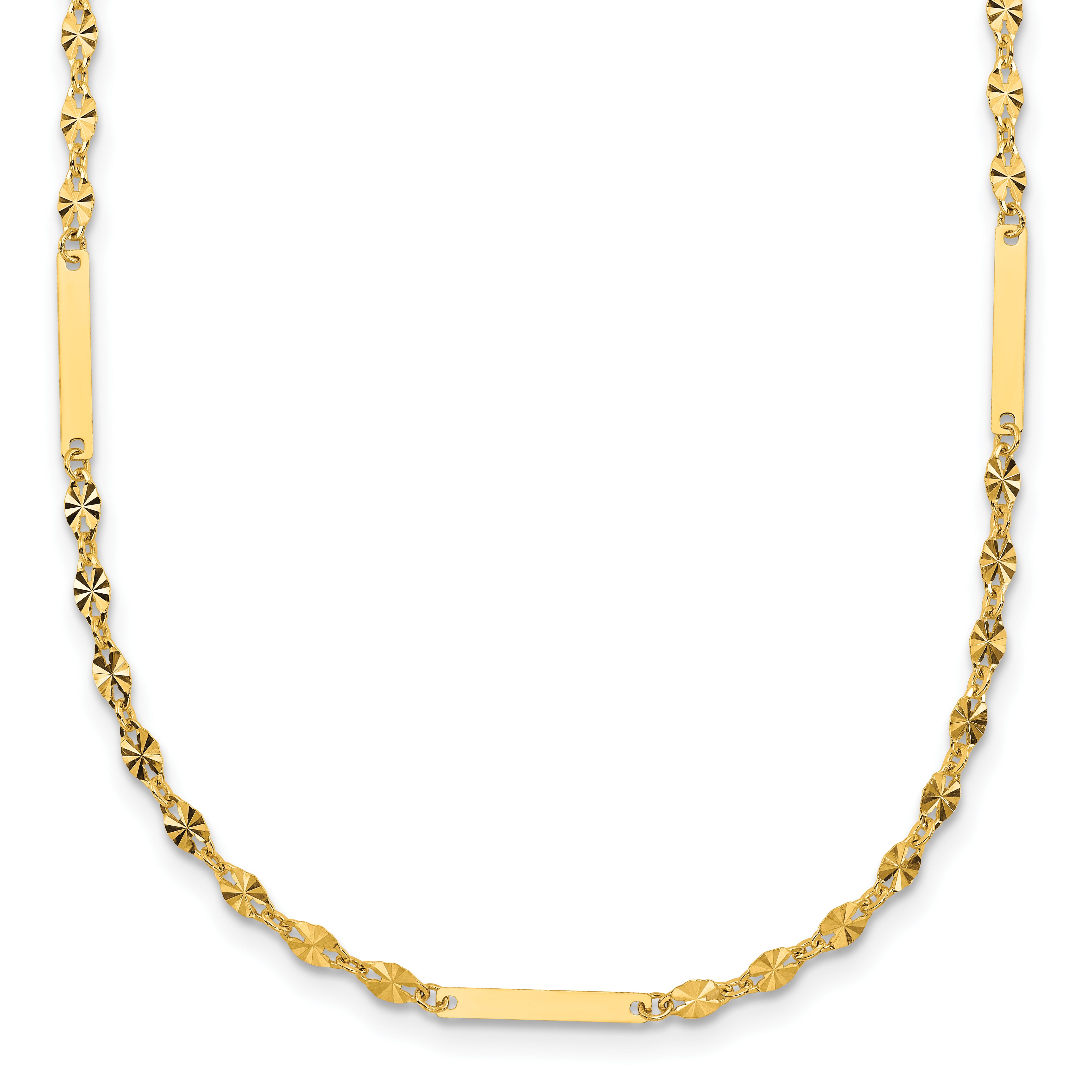 14K Yellow Gold Polished Necklace Main image