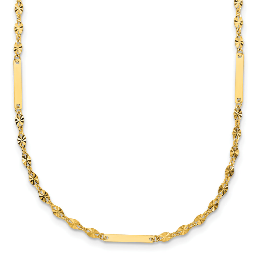 14K Yellow Gold Polished Necklace