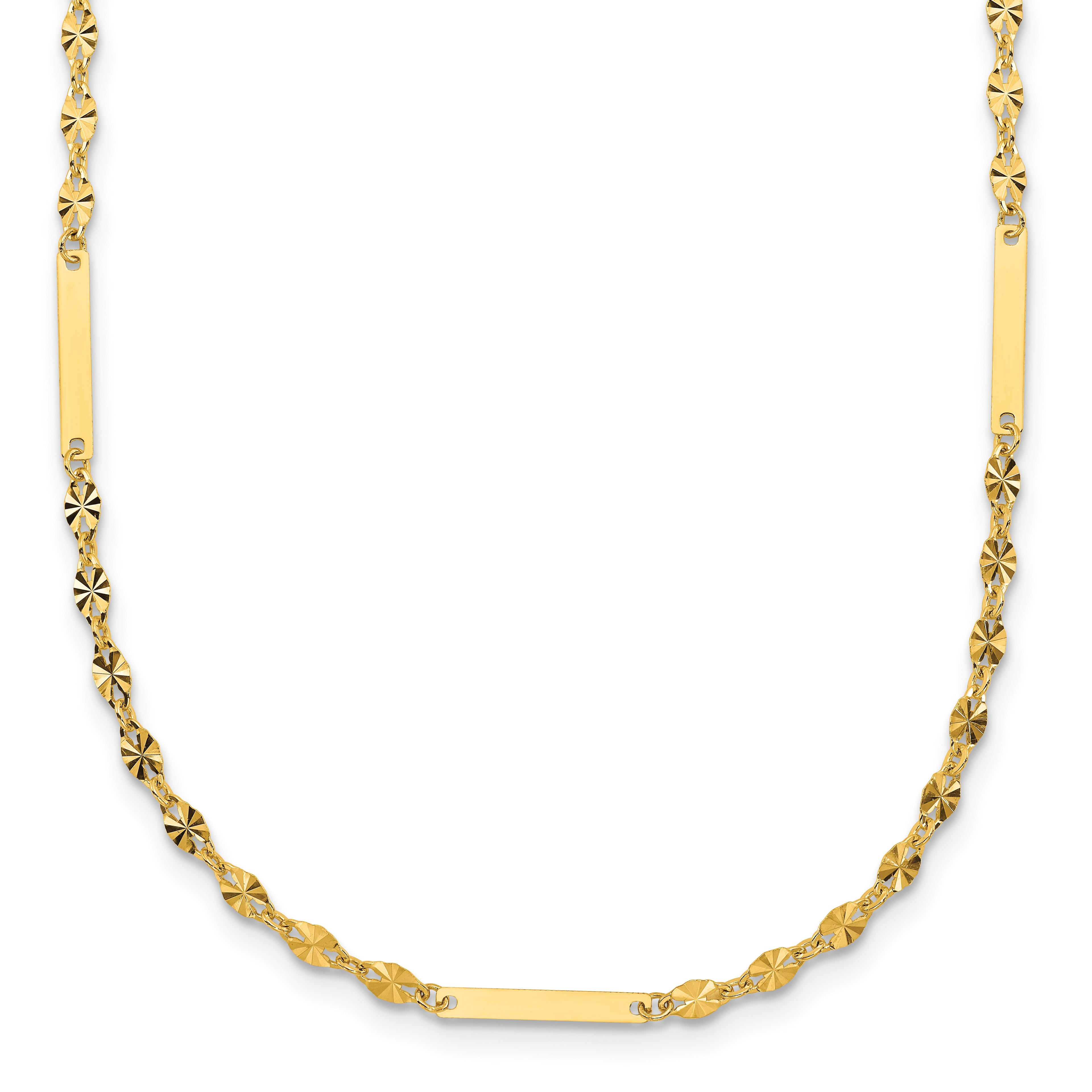 14K Yellow Gold Polished Necklace