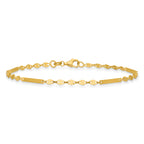 14K Yellow Gold Polished Bracelet, 7 in