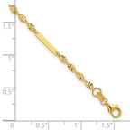 14K Yellow Gold Polished Bracelet, 7 in