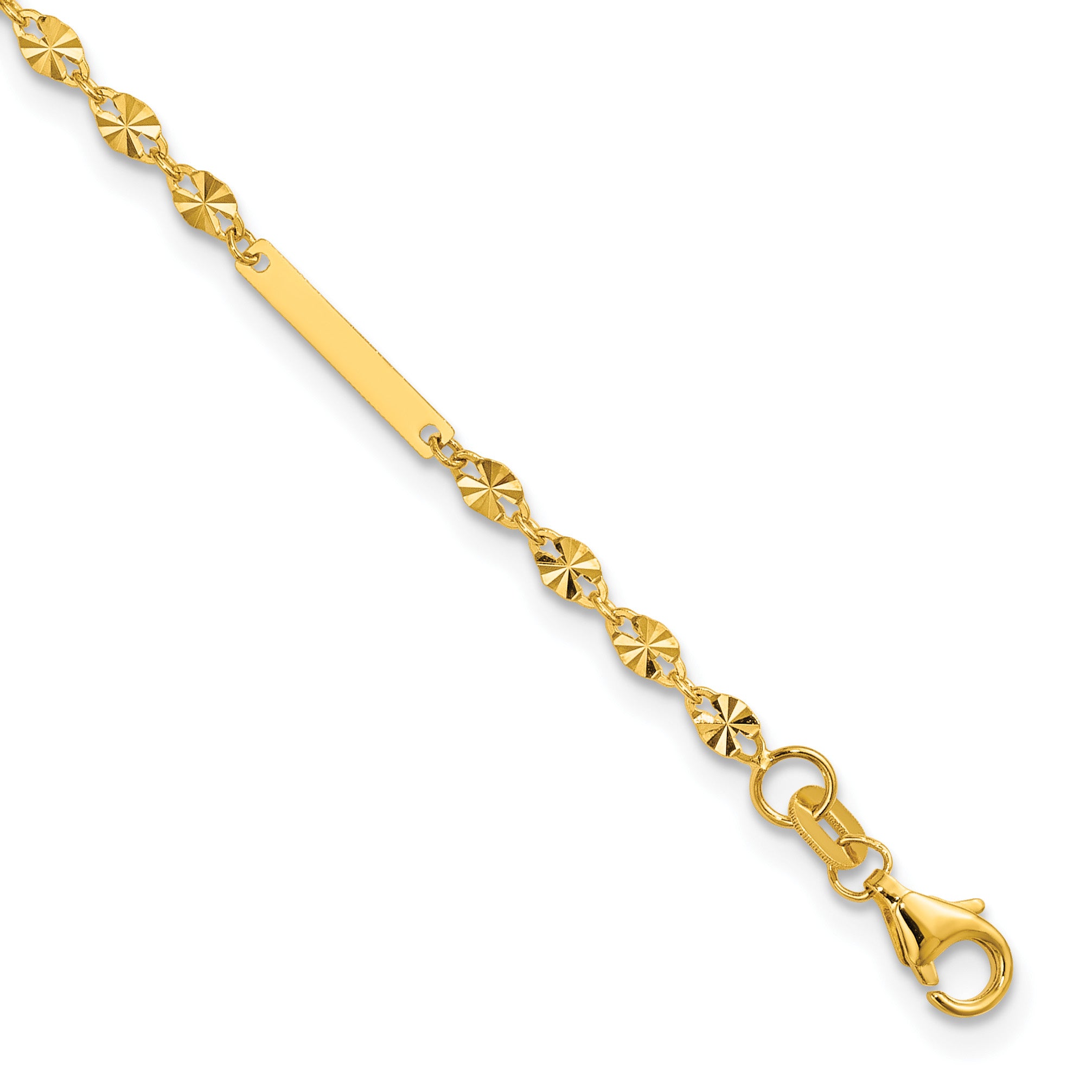 14K Yellow Gold Polished Bracelet, 7 in Main image