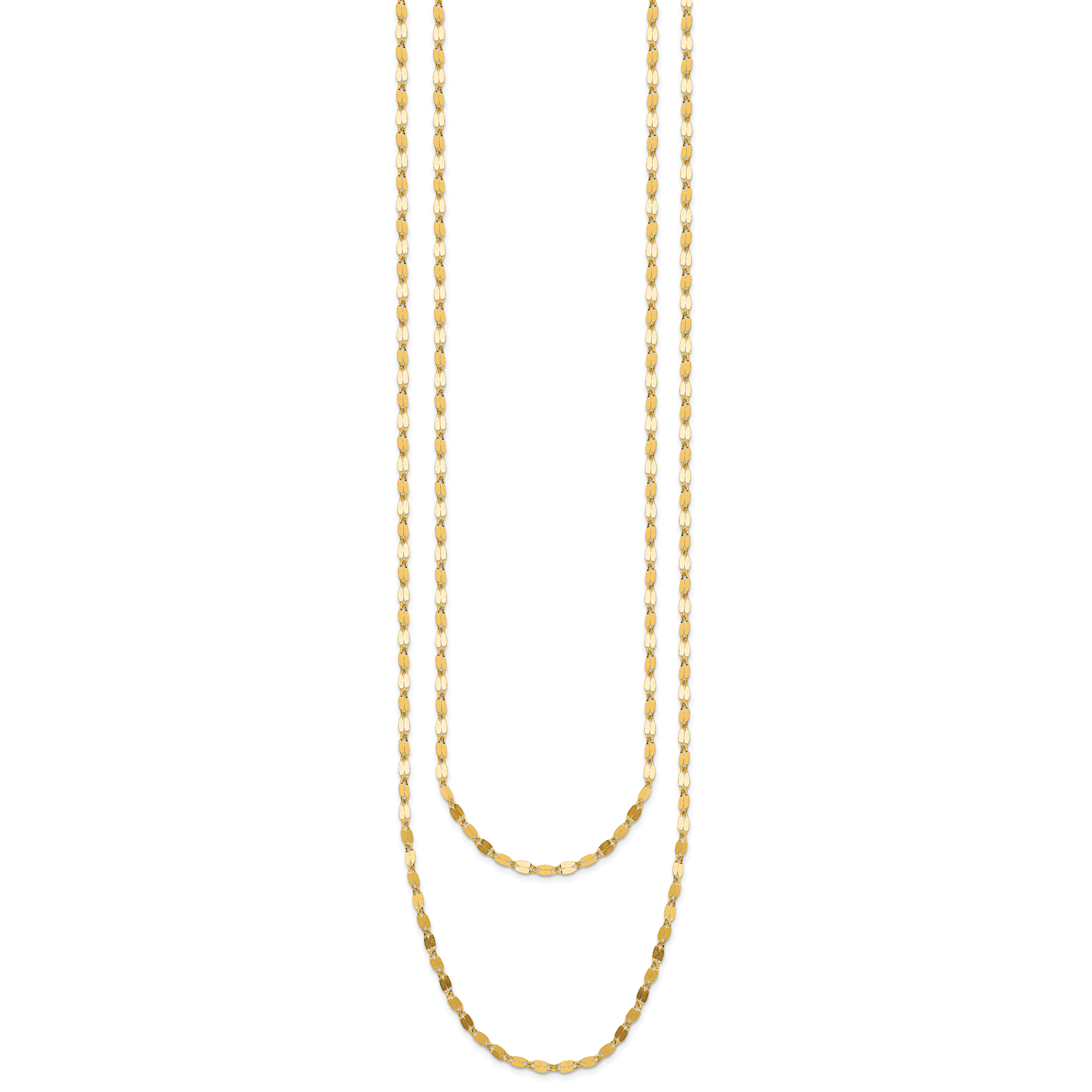 14K Yellow Gold Polished Necklace Secondary image