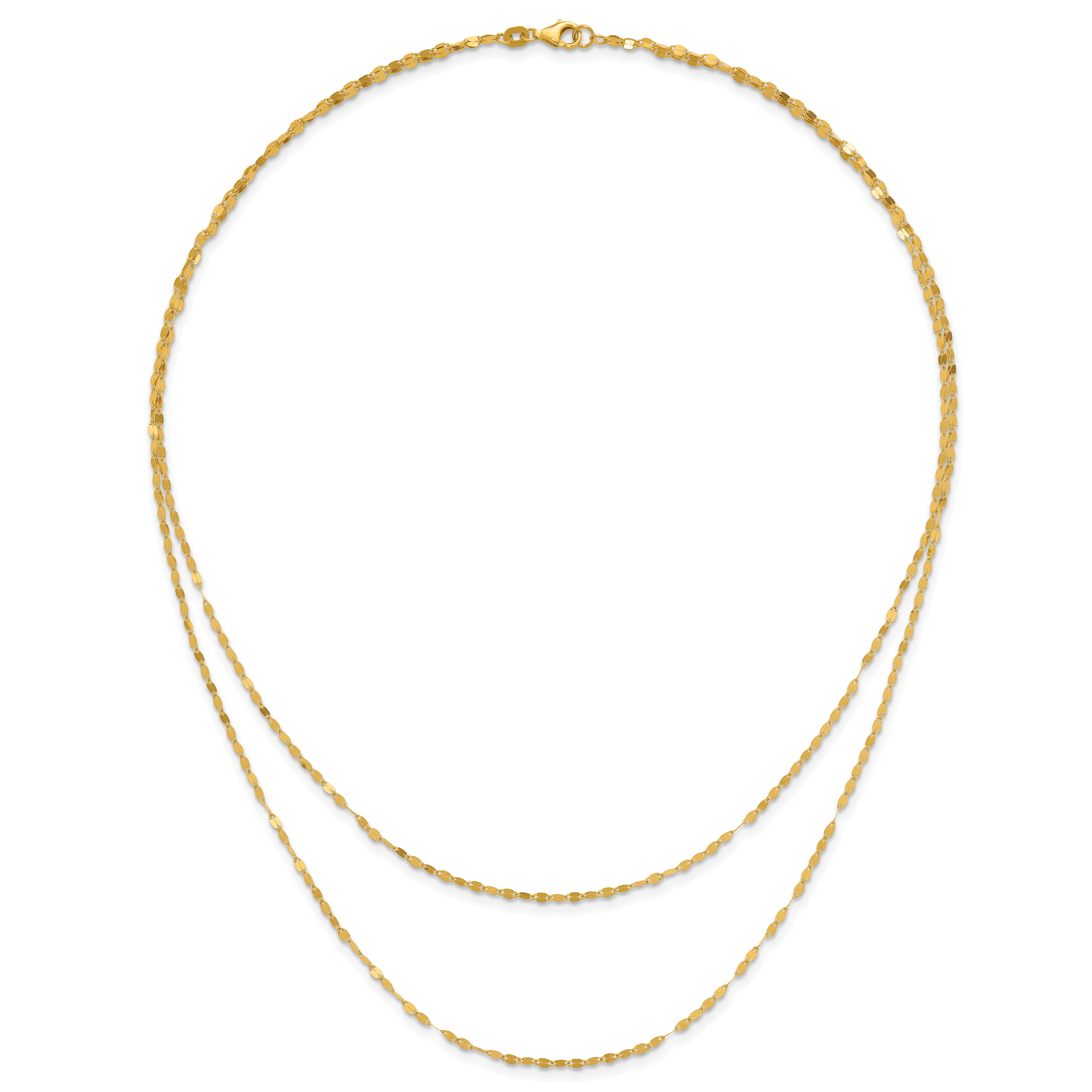 14K Yellow Gold Polished Necklace