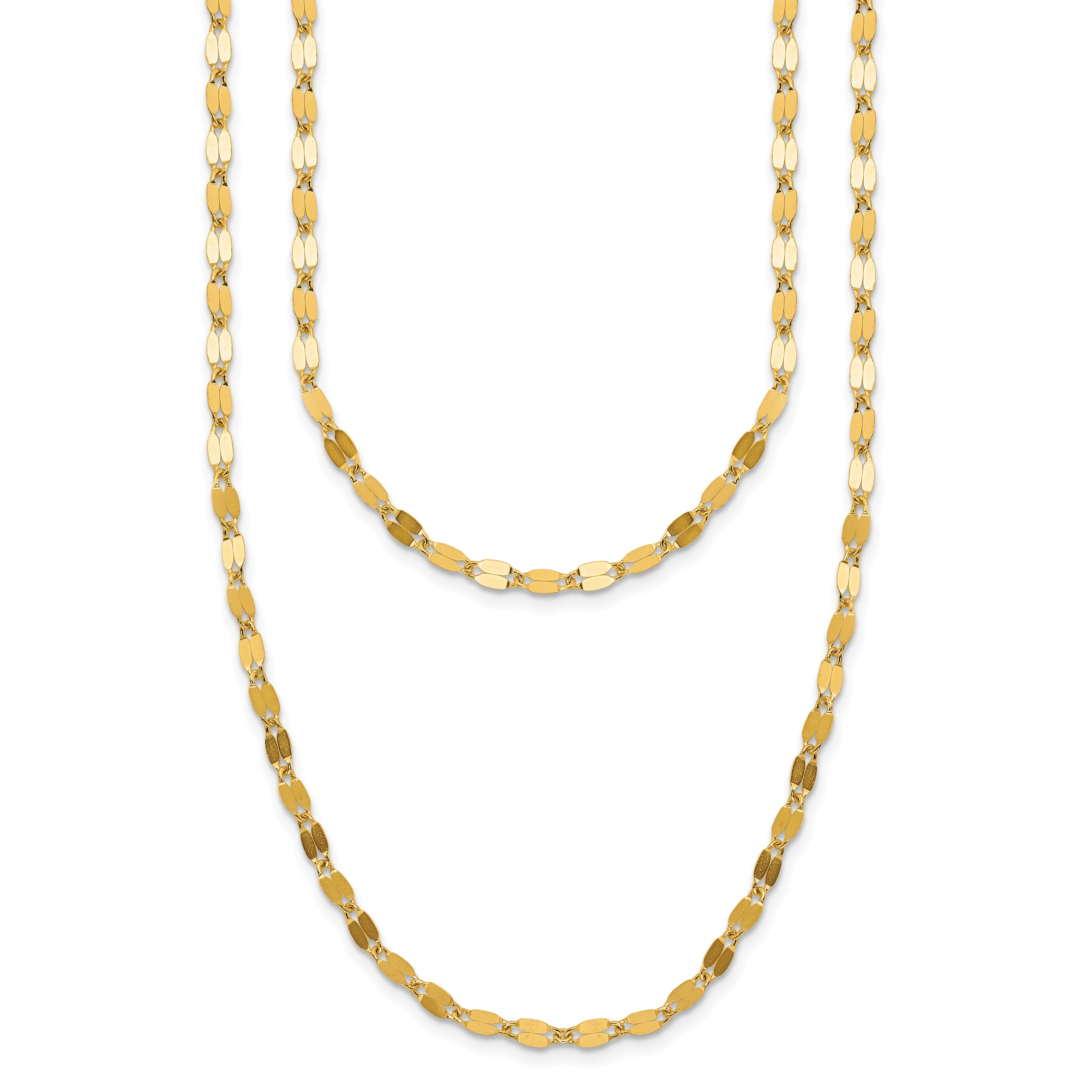 14K Yellow Gold Polished Necklace