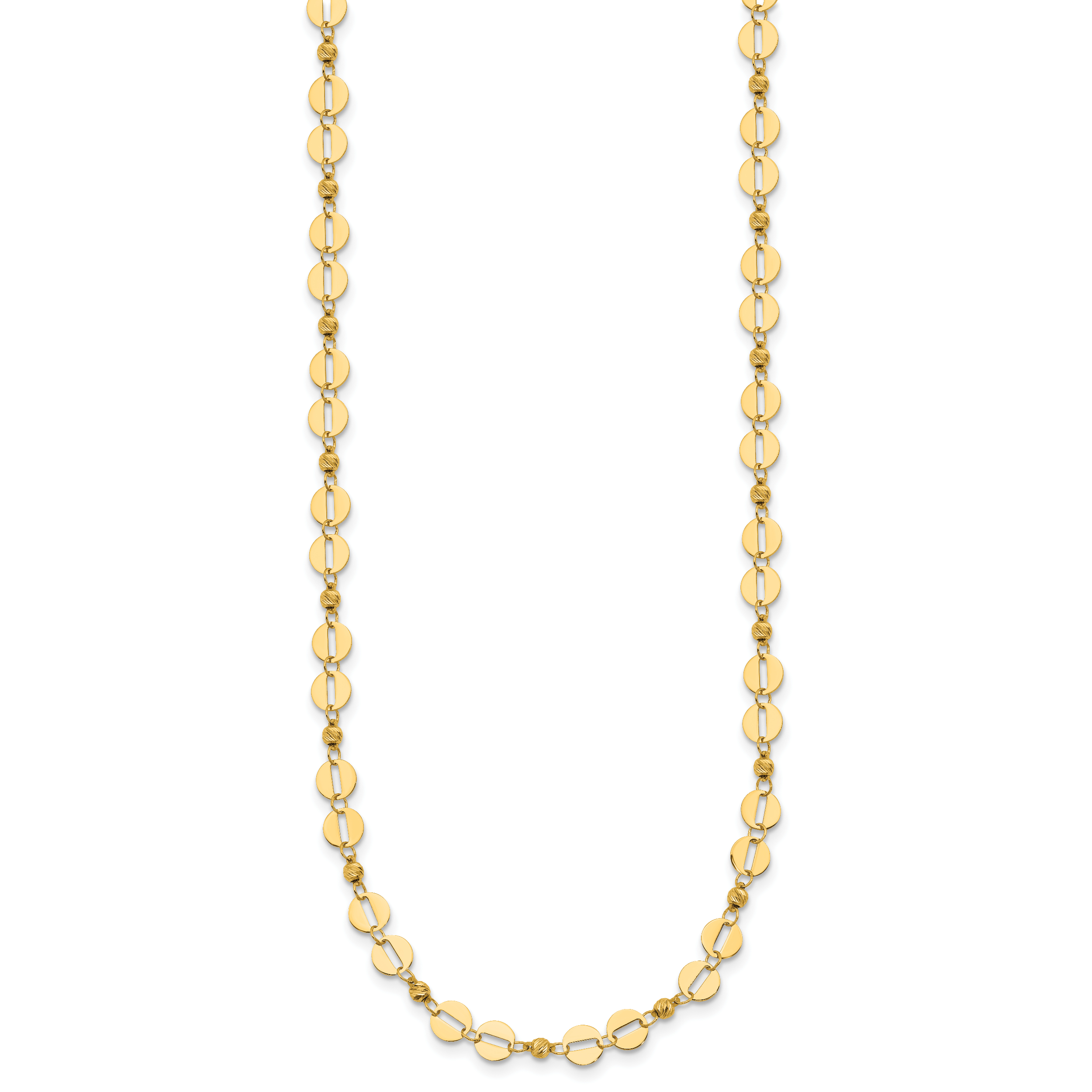14K Yellow Gold Polished Necklace Secondary image