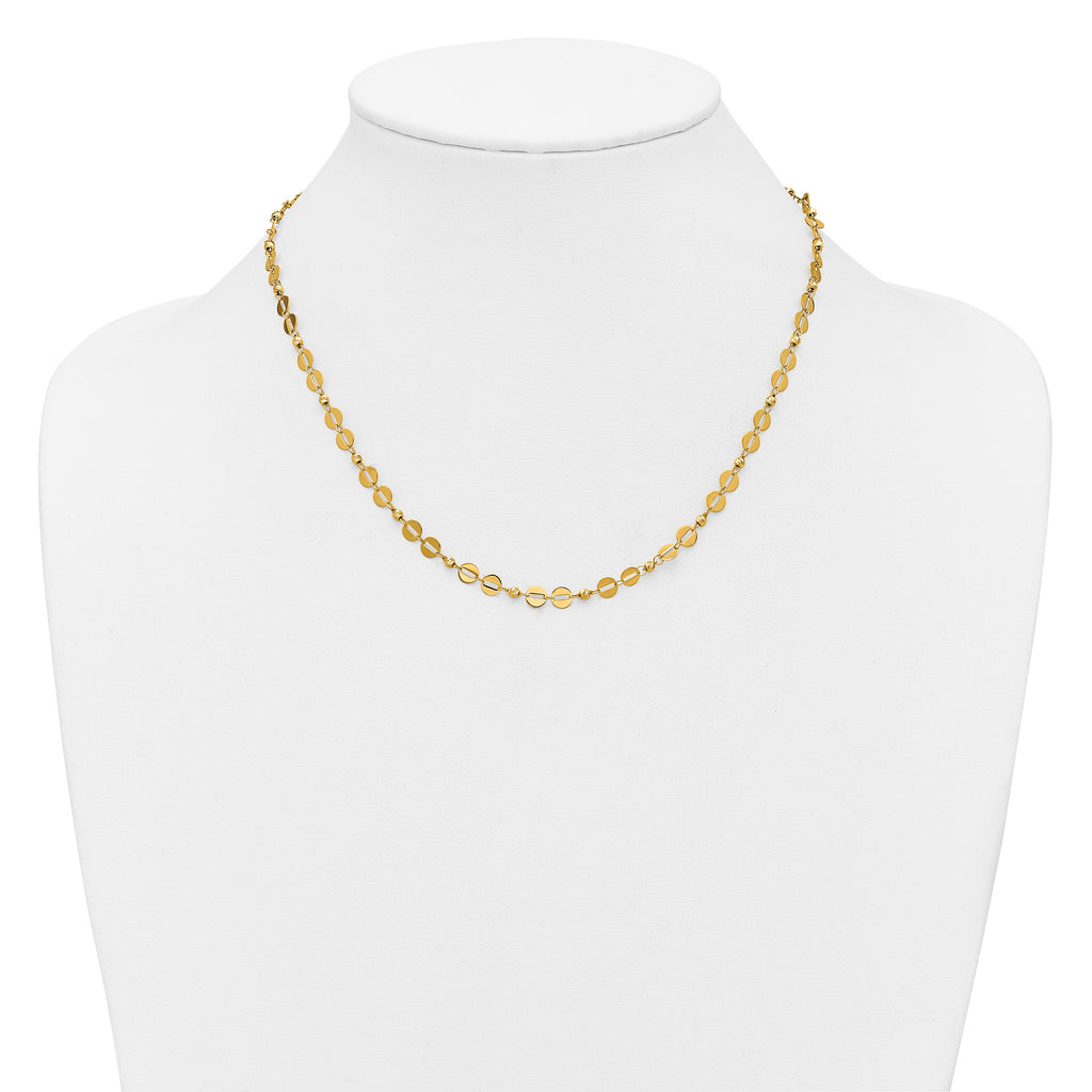 14K Yellow Gold Polished Necklace