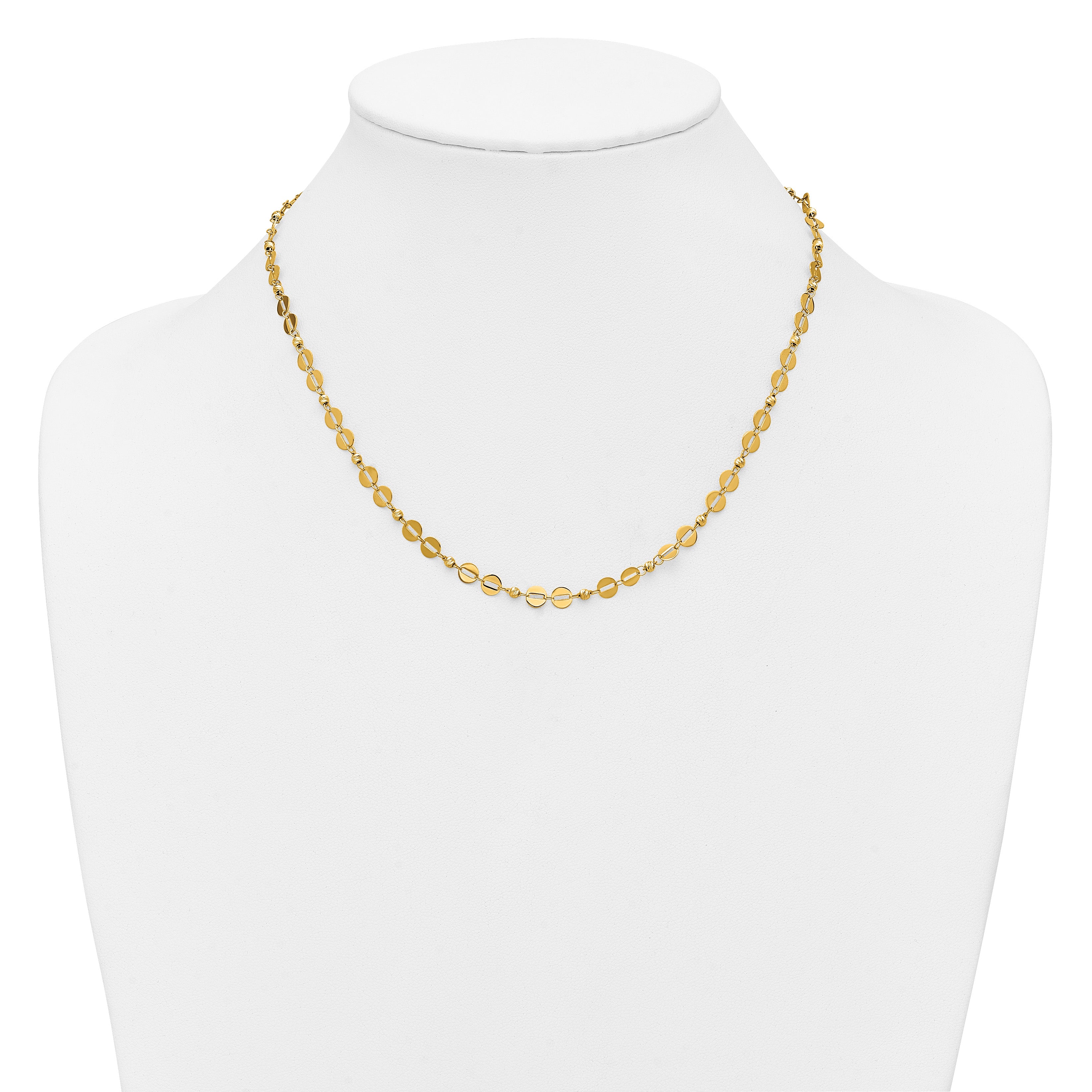 14K Yellow Gold Polished Necklace