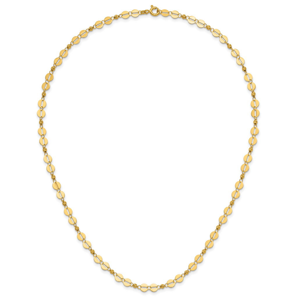 14K Yellow Gold Polished Necklace