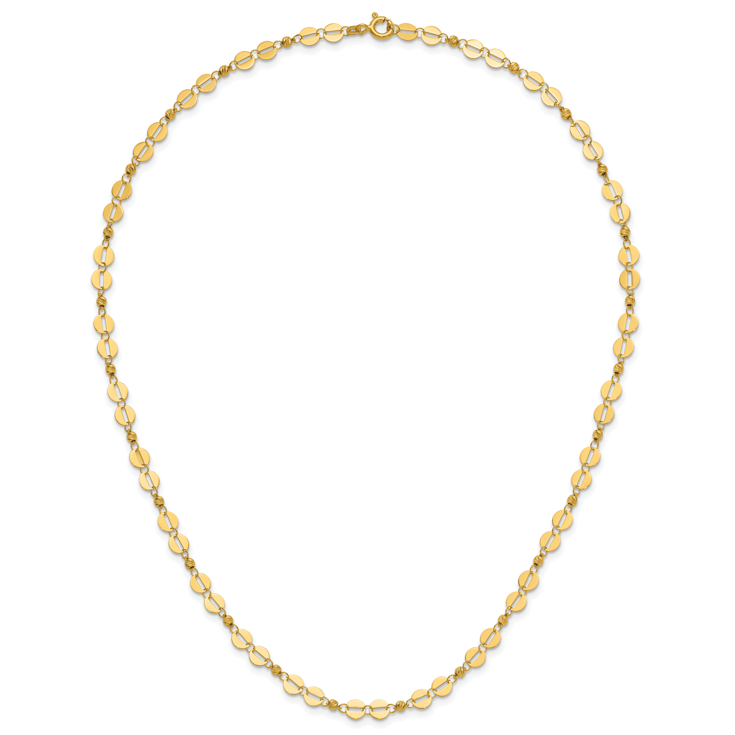 14K Yellow Gold Polished Necklace