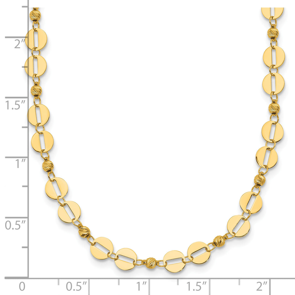 14K Yellow Gold Polished Necklace