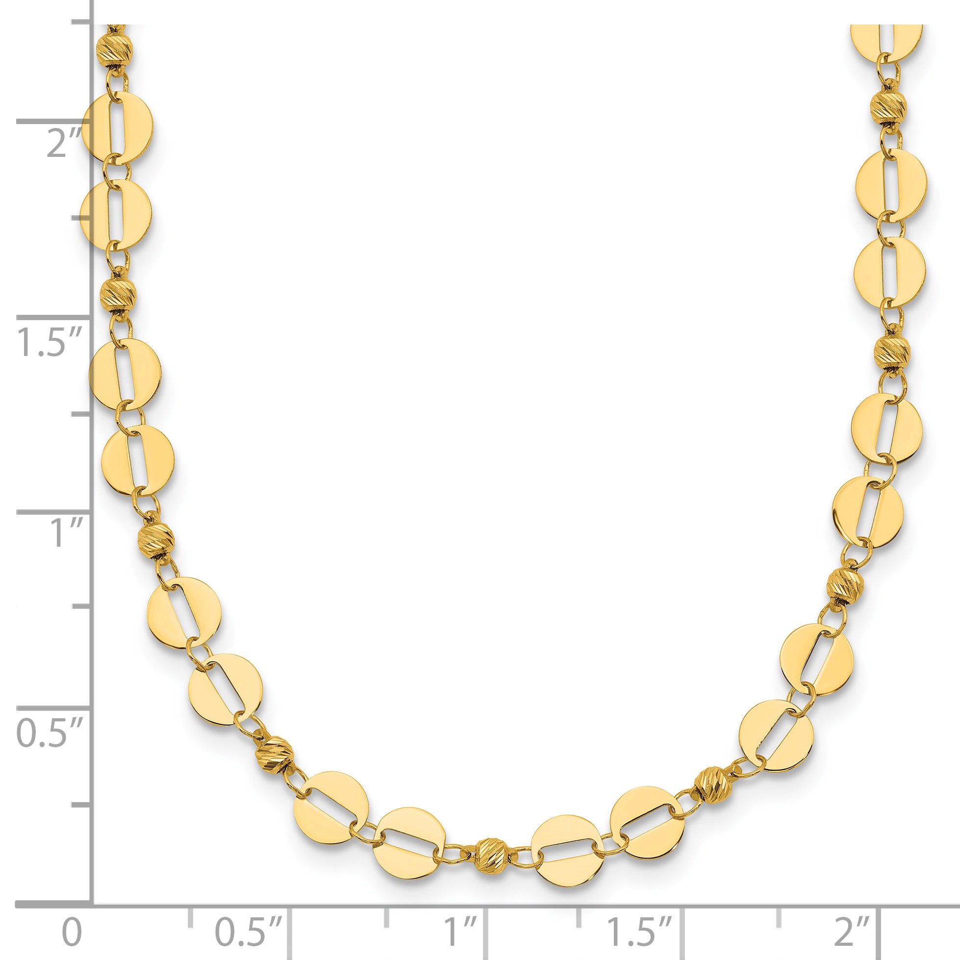 14K Yellow Gold Polished Necklace