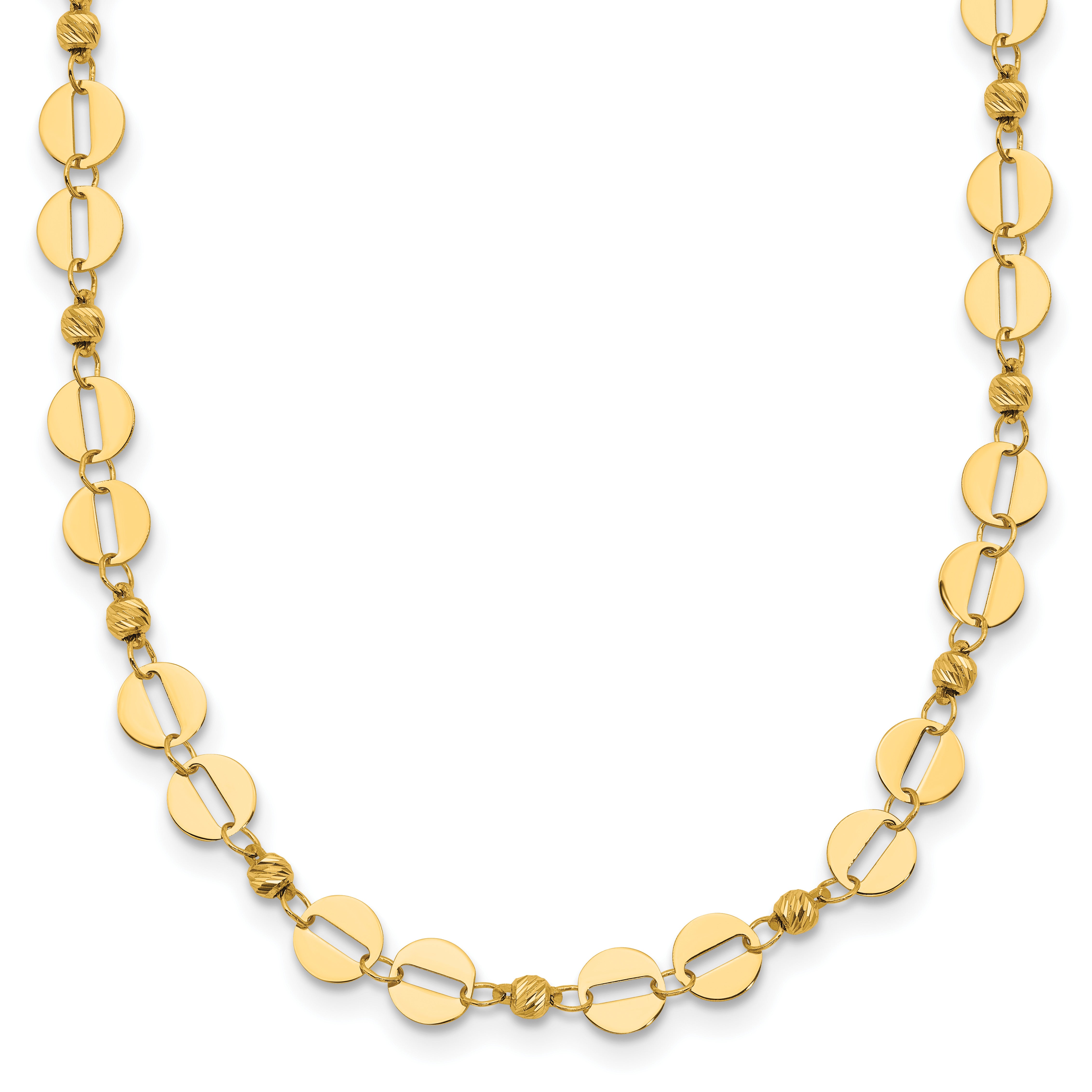 14K Yellow Gold Polished Necklace Main image