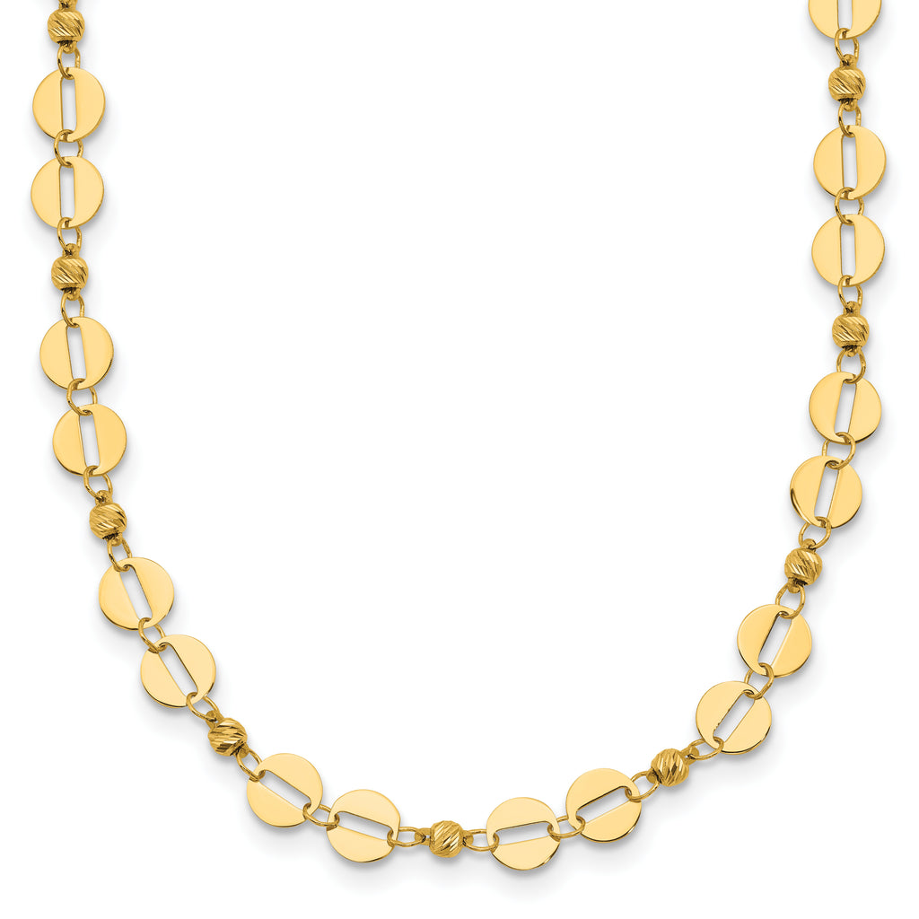 14K Yellow Gold Polished Necklace