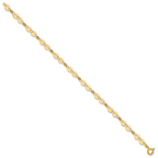 14K Yellow Gold Polished Bracelet, 7 in