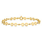 14K Yellow Gold Polished Bracelet, 7 in