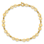 14K Yellow Gold Polished Bracelet, 7 in