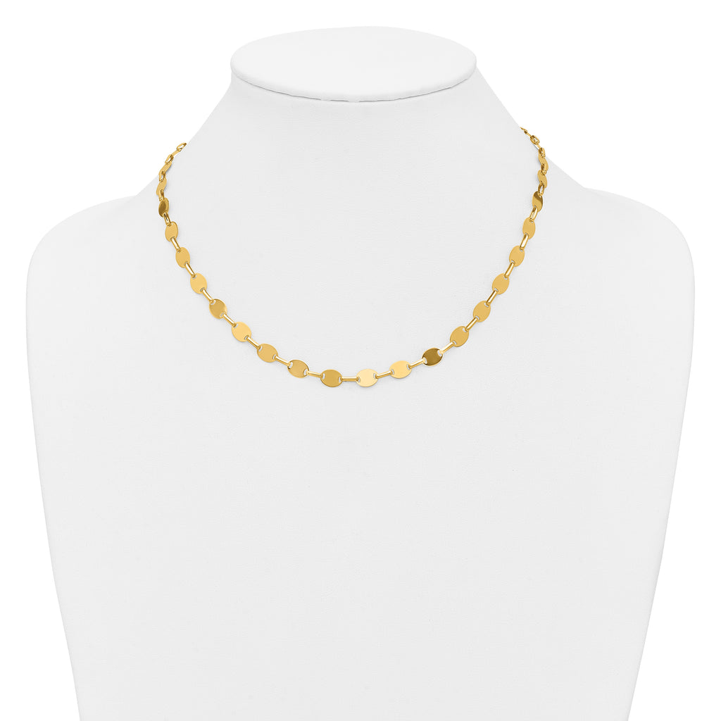 14K Yellow Gold Polished Necklace