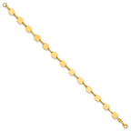 14K Yellow Gold Polished Bracelet, 7 in