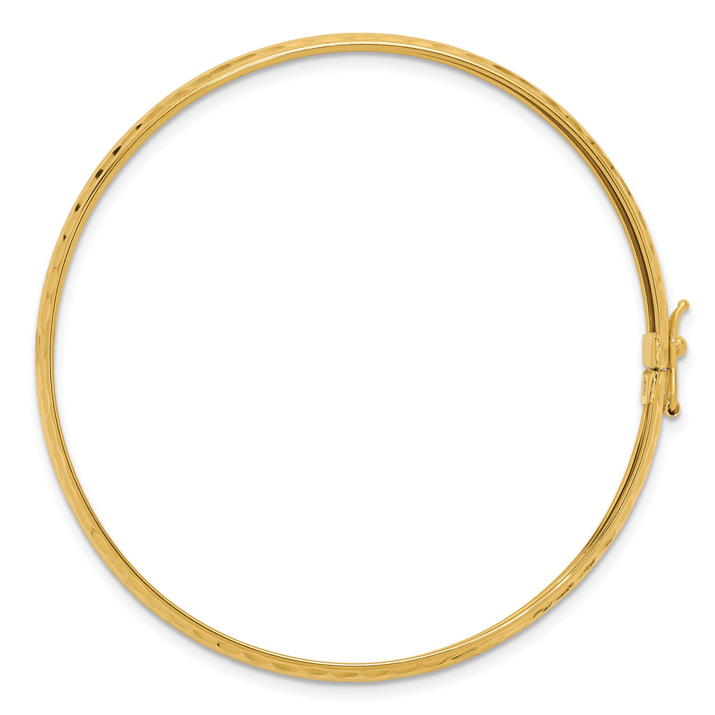 14K Yellow Gold Polished Bangle Bracelet