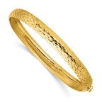 14K Yellow Gold Polished Bangle Bracelet