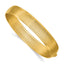 14K Yellow Gold Grooved Bangle Bracelet