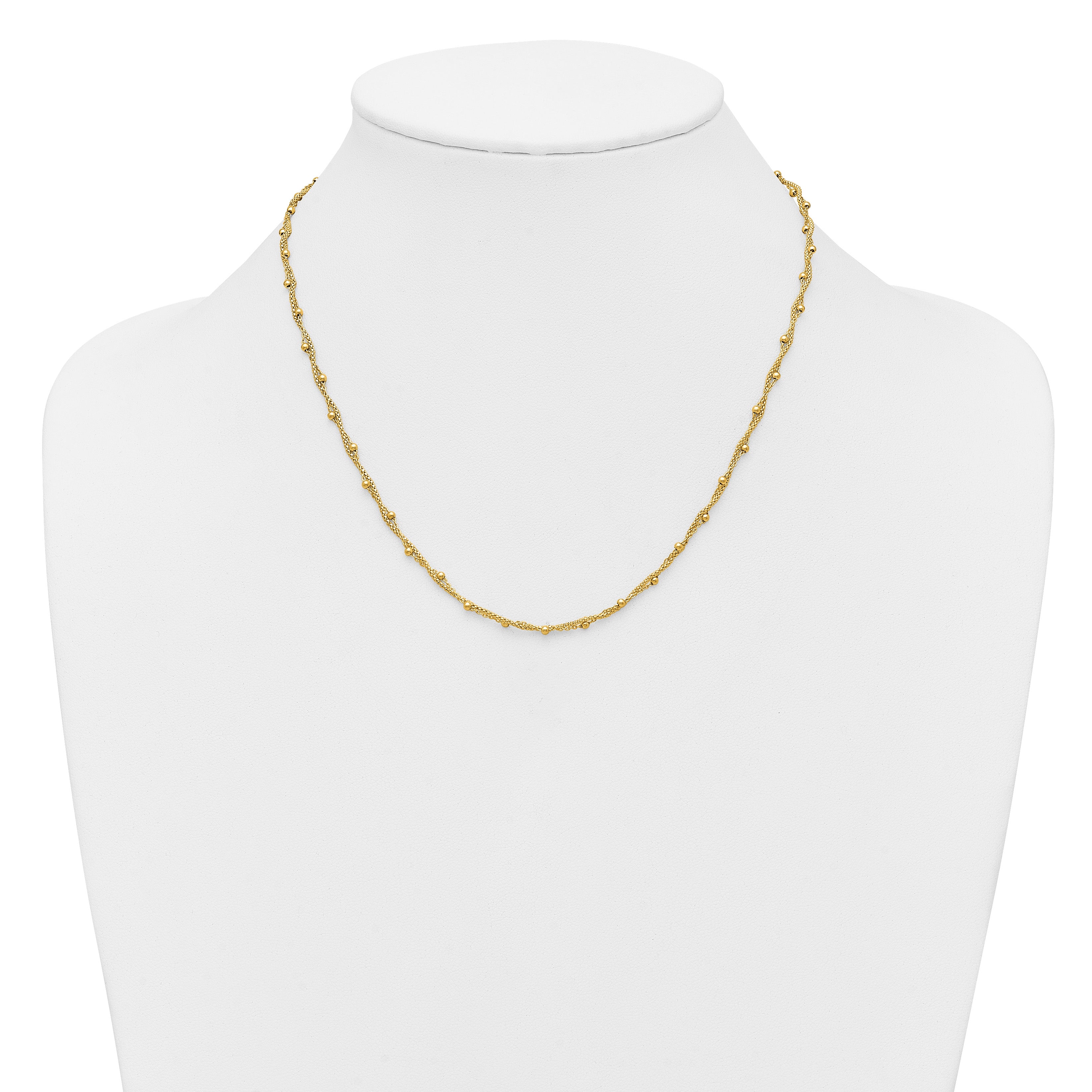 14K Yellow Gold Twisted Necklace
