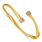 14K Yellow Gold Polished Cuff Bracelet