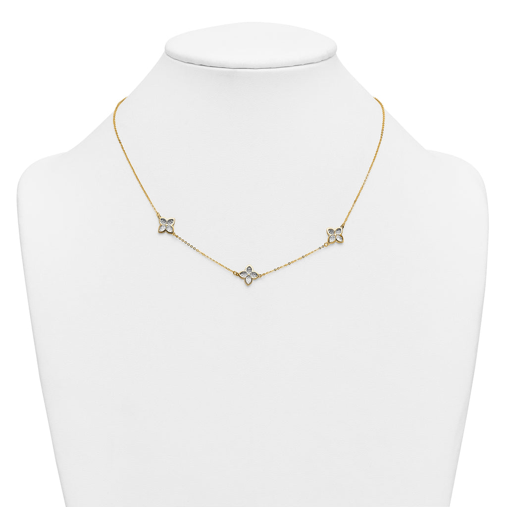 14K Yellow Gold Cable Chain Necklace, 18 in