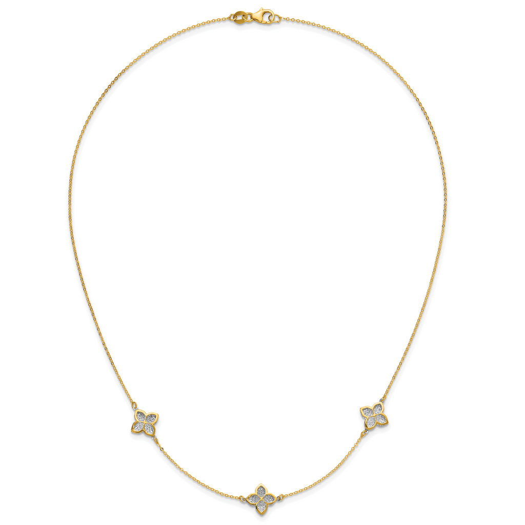 14K Yellow Gold Cable Chain Necklace, 18 in
